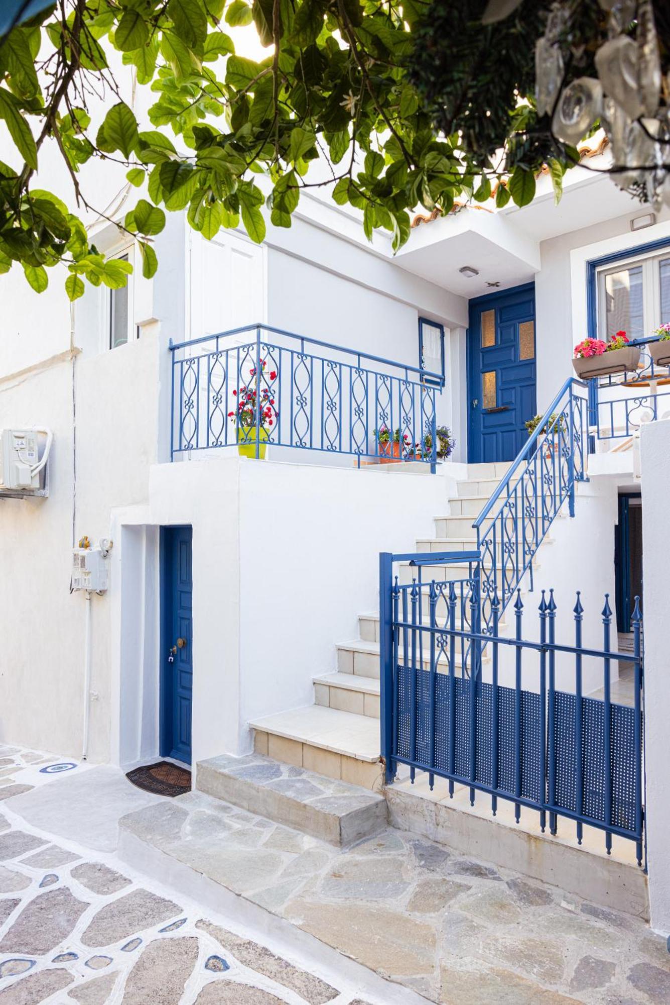 Pythagorio Blue Street Apartment With Balcony Eksteriør bilde